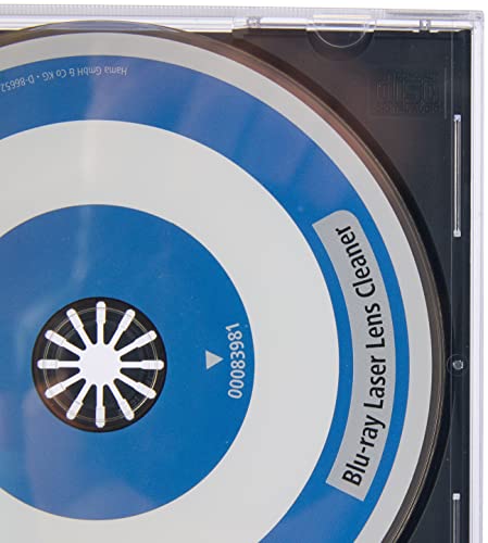 Hama Blu-Ray Reinigungsdisc (zur Beseitigung von Schmutz in Blu-Ray Laufwerken) Laser-Reinigungs Blu-Ray