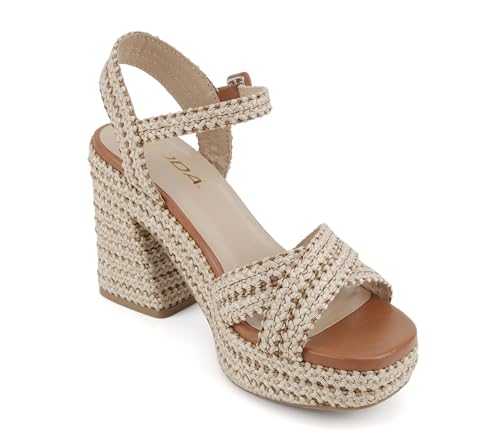 Soda “Yara” ~ Square Open Toe Crisscross Band Ankle Strap High Heel Sandal4