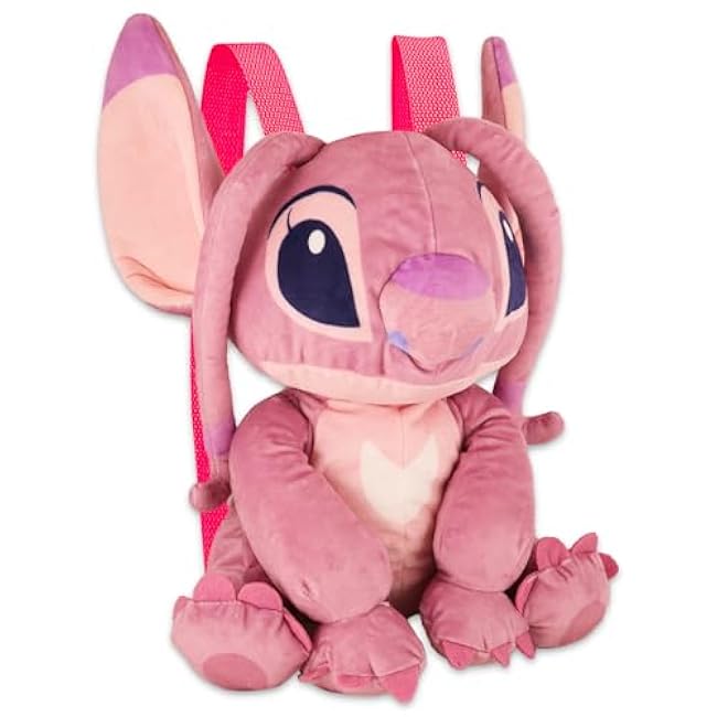 Disney Lilo & Stitch Angel Plush Bag Set for Kids - 16 Angel Plush Doll with Carrying Straps Plus Stitch Stickers & More | Lilo & Stitch Gifts