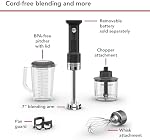 KitchenAid Go Cordless Hand Blender with Accessories - battery sold separately, KHBRV05BM