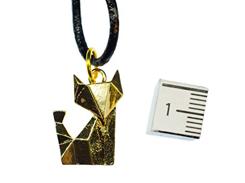 Collier renard en cuir robuste 45cm fait main durable - 2