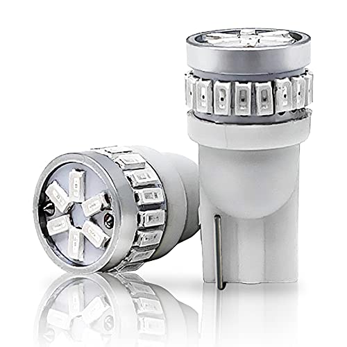 LIMEY T10 LED ポジションランプ レッド 赤 240LM 1.6W 純正サイズ 24連 無極性 車検対応 12V ナンバー灯 ハイマ