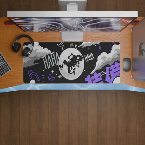 Image of Luffy Gear 5 Mouse Pad | Desk Mat | Stitched Edges | Non-Slip Rubber Base | Computer Laptop | Keyboard Mouse Pad for Office & Home (XL)