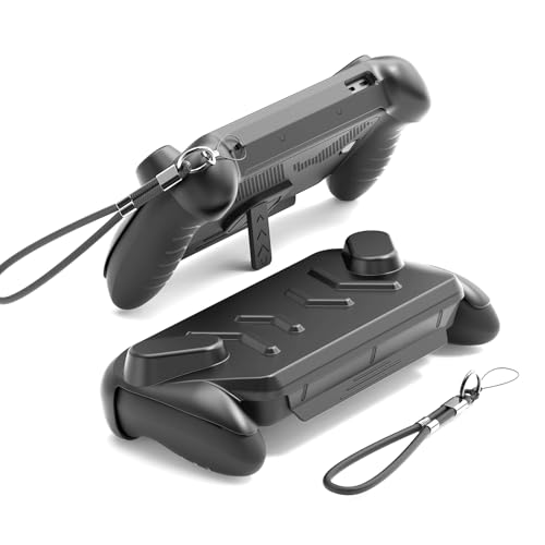 Image of Full Protective Case Cover Compatible with ASUS ROG Xbox Ally /Ally X,Protective Case with Detachable Front Shell,Frosted Anti-Slip Handheld Design-Black