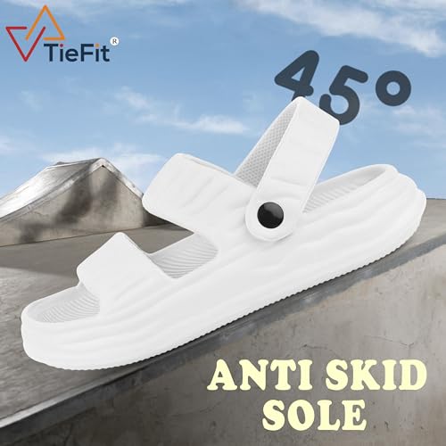 Image of TieFit Extra Soft Cushion Arch Fit Support Comfortable Adjustable Ankle Strap Outdoor Daily Use Sandal Slide For Men
