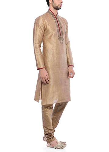 Image of Manyavar Men's Silk Kurta Pyjama