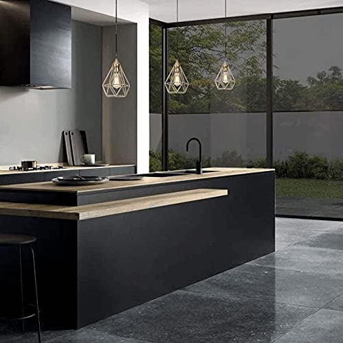 Araña de diamantes creativa dorada con casquillo E27 para iluminación interior 3
