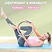 Pilates Ring and Ball Set, Adjustable Ankle Wrist Weights, Resistance Bands, Pilates Equipment for Home Workout Kit to Tone, Sculpt and Strengthen, Fitness Magic Circle Rings for Yoga Women (Pink)