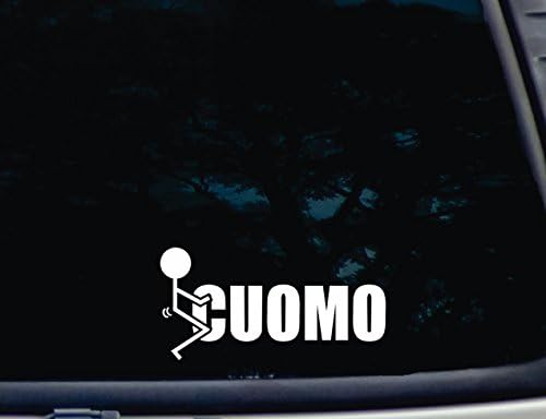 F*ck Cuomo - 7" x 3 1/2" die cut vinyl decal for window, car, truck, tool box, virtually any hard, smooth surface image 3