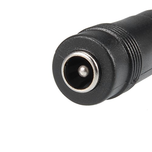 Conector adaptador uxcell 5.5x2.1mm hembra a 6.3x3.0mm macho x5 miniatura 2