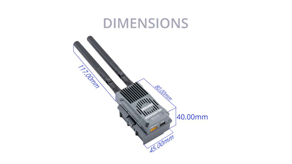 Radiomaster Nomad Dual Band Gemini Xrossband ExpressLRS Modul Eingebaute RGB Lichtleiste mit Nano Micro Modul Adapter