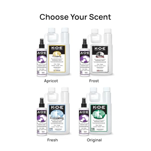Image of Odorcide K.O.E (Fragrance) & A.O.E Spray Bundle -Pet Odor Eliminator for Strong Odors in Home & Kennel and Between Baths Spray - Fresh Scent