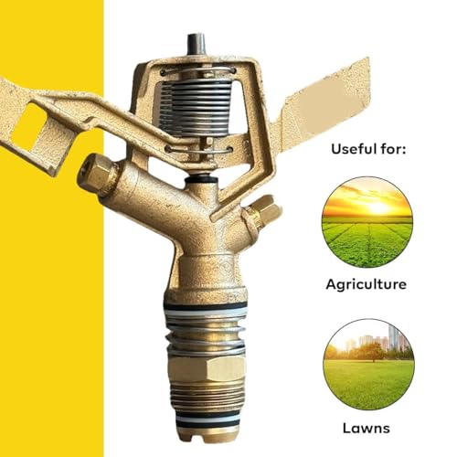 Image of Brass Nozzle Rotating Water Sprinkler for Garden & Agriculture 360 Degree Irrigation 20mm or 3 /4 Inch Pack of 5
