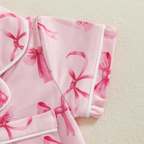 Newborn Summer Pajamas Baby Boy Girl Button Down Romper Cute Infant Sleepwear One-Piece Pjs4