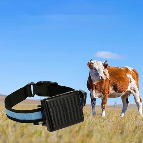 Localizador GPS Para Animales, Rastreador De Animales Con Energía Solar Con Función De Posicionamien...