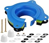 Toilet Flange Repair Kit, Universal Toilet Seal Parts For Wax Seal, Rubber Gasket Ring, Wax-Free Toilet Bowl Replacement kit Include Premium Nuts, Washers, 3.26Inch Bolts, Bolt Caps