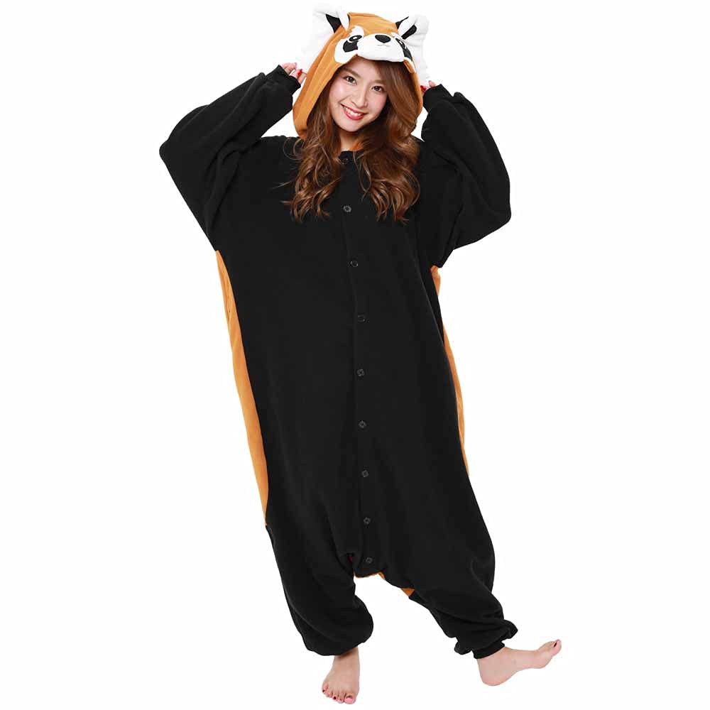SAZAC Disfraz de panda rojo Kigurumi - Mono de Halloween