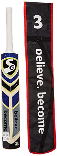 Image of SG Cricket Bat SG Sierra Plus No.3 Kashmir-Willow Cricket Bat, Size 3 (Multi-Color)