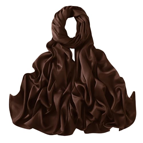 Lina & Lily Women's Silky Satin Scarf Shawl Wrap for Wedding Evening Dress