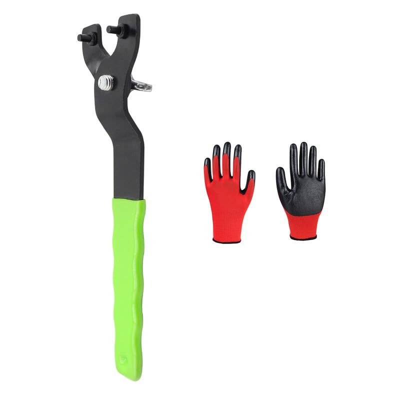 PRETECGrinder Wrench Universal Adjustable Grinder Spanner ​Wrench, Suitable for Angle Grinder Machine(Green)