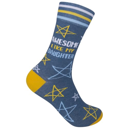 FUNATIC Awesome Like My Daughter Sock for Women Mom Men Dad Grandma Grandpa