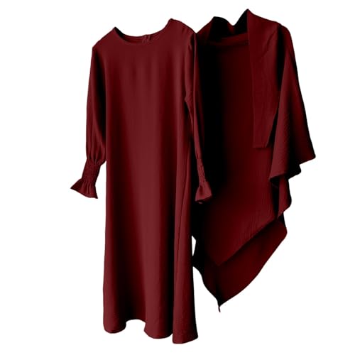 Toddler Kids Girl Muslim Dress Muslim Abaya Hijab Prayer Dress Long Sleeve Ramadan Dresses Kaftan Easter Outfit3