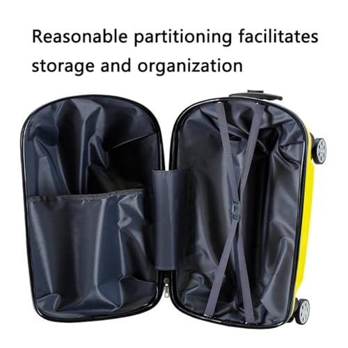 20" Kids Ride-on Travel Suitcase Draw bar box With wheels Portable Car Trolley Suitcase Car Design for Boys and Girls(Size:50 * 31 * 33cm,Color:Red)3