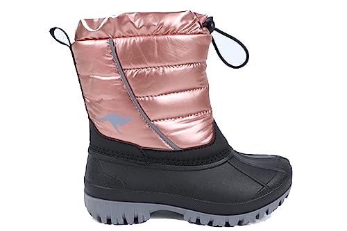KangaROOS Mädchen K-ben Stiefel, Dusty Rose Metallic, 36 EU
