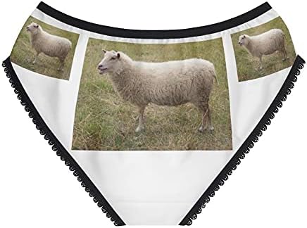 Domestic Sheep Panties, Domestic Sheep Underwear, Briefs, Cotton Briefs, Funny Underwear, Panties For Women