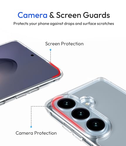 Image of KAPAVER Essential Back Cover Case Compatible with Galaxy S26 Plus - Clear (PC+TPU) (Galaxy S26 Plus - Clear)