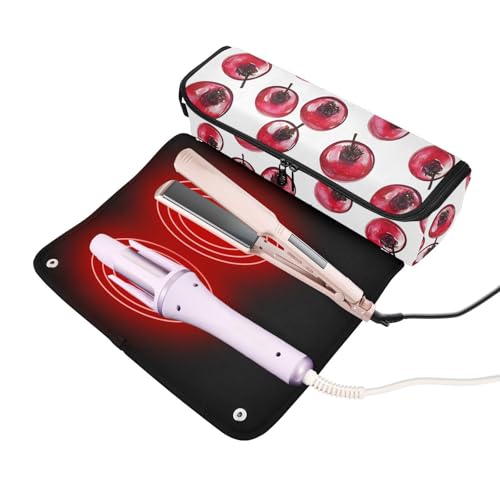 Organizador 2-en-1 resistente al calor para herramientas de cabello miniatura 2