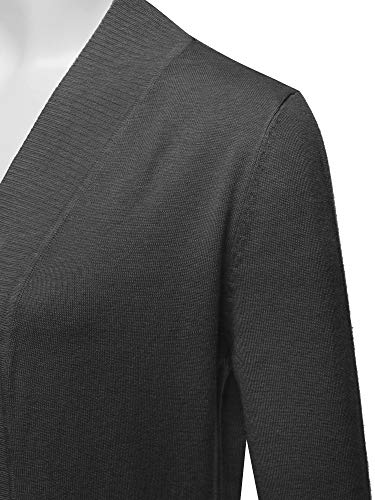 Image of STARJJ Womens Soft Stetchy Knit Longline Open Front Sweater Cardigan with Pockets (S-3X)