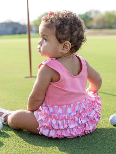 RuffleButts Baby Girls Knit Tie Shoulder Bubble Romper4