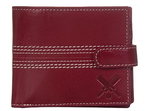 Portefeuille portefeuille en cuir souple cerise Mala Leather Edgbaston à onglets
