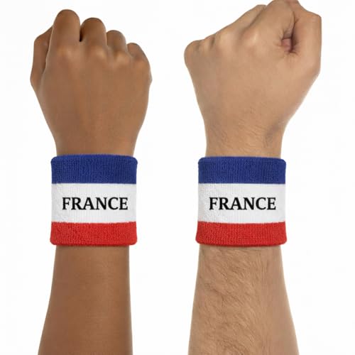 Image of Suddora Country Headband & Wristbands Set (Includes 2 Wrist & 1 Head Sweatband), Highly Moisture Wicking