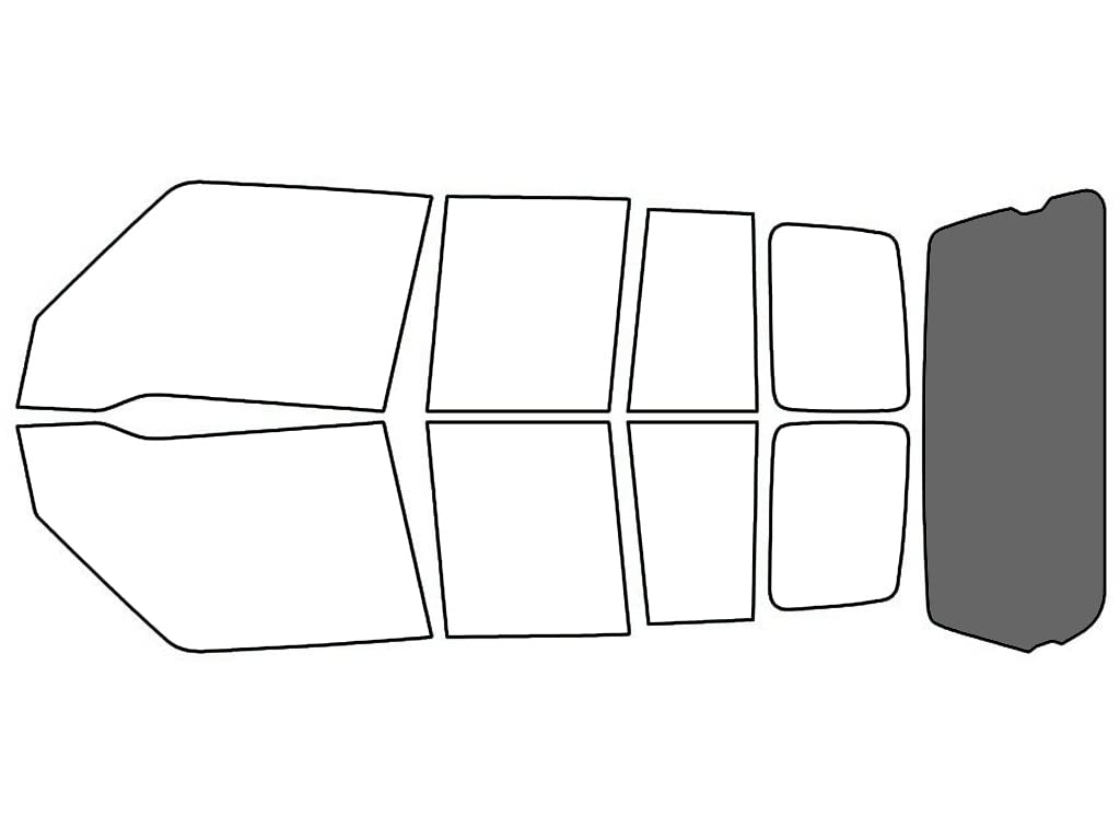 Rvinyl Window Tint Kit Compatible with Suzuki Sidekick 1991-1998 (4 Door) - Rear Windshield Precut Kit - 35%