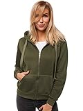 Damen Sweatshirt aus der neusten Kollektion mit Reißverschluss und Kapuze