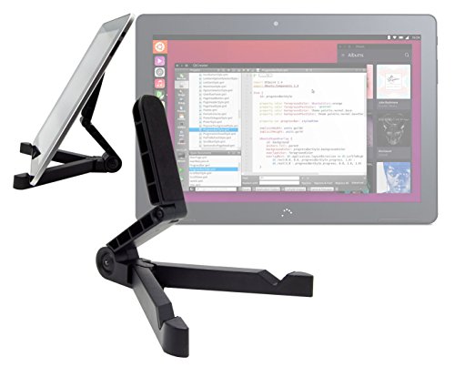 DURAGADGET Soporte Plegable con Función Atril para la Tablet BQ Aquaris M10 Ubuntu Edition 10.1' | HD | Full HD