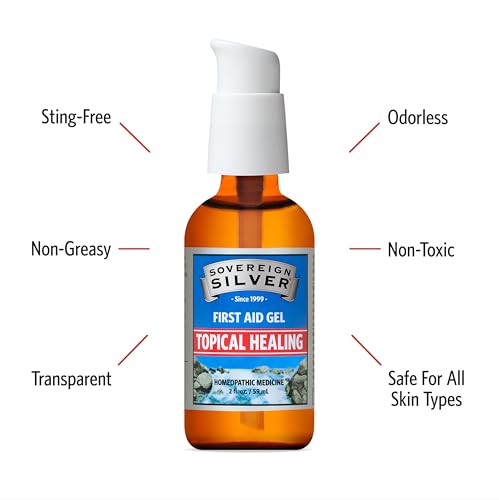 Sovereign Silver First Aid Gel – Topical Healing Homeopathic Medicine, 2 oz.