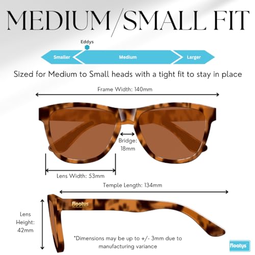 Image of Floating Sunglasses Rubberized Eddys | Polarized Water Repelling Lenses | No Slip Frame | Lightweight | Men and Women