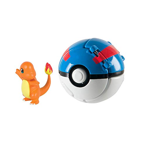 LSXSZZ8 Pokemon Pikachu with Great Ball Throw n Pop Action Figure Toy Set