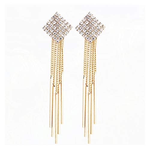 Boucles d'oreilles légères anti-fatigue visage affiné avec long pompon cristal - 3