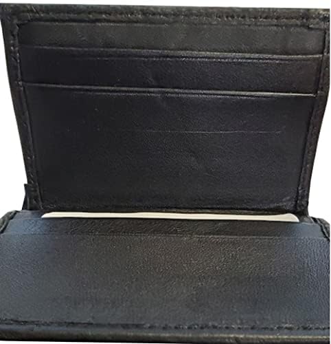 Leather Debit Credit Card Holder with Handcrafted Design and Register (Serenity Prayer)4