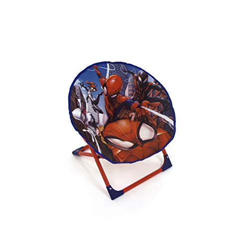 ARDITEX Siège Lune Pliable en Polyester avec Structure en métal sous Licence Spiderman, 50 x 50 x 50 cm