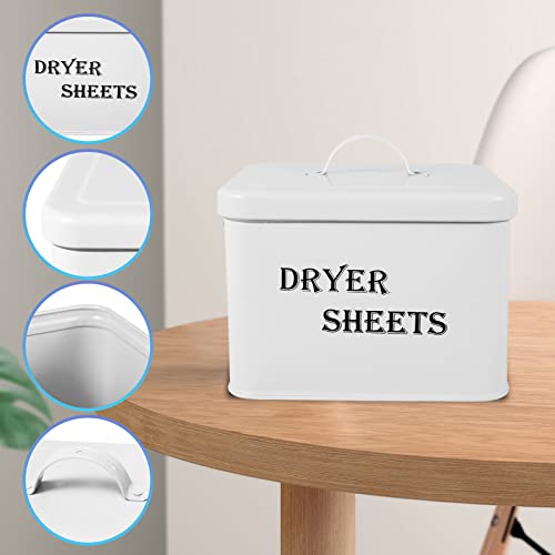 Dryer Sheet Holder with Lid Large Capacity Laundry Sheet Container