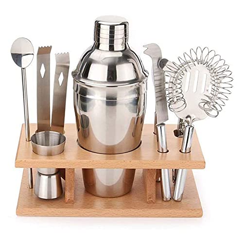 Set Coctelera Bartender Kit 9 Piezas Acero Inoxidable 550ml miniatura 1