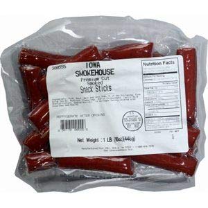 Iowa Smokehouse IS-PC16 Premium Cut Snack Sticks, 16-oz. - Quantity 1212