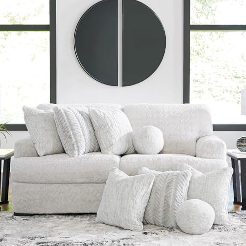 Image of Signature Design by Ashley 82-in Small White Sectional Couch