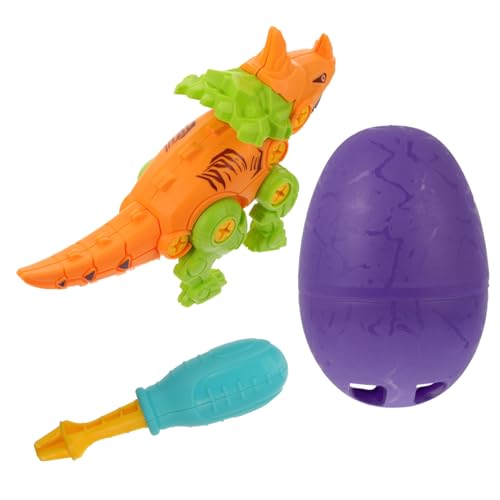 WESIEVYA 1 Set Take Aparte Dinosaur Puzzle Asamblea De Plástico Toy Green
