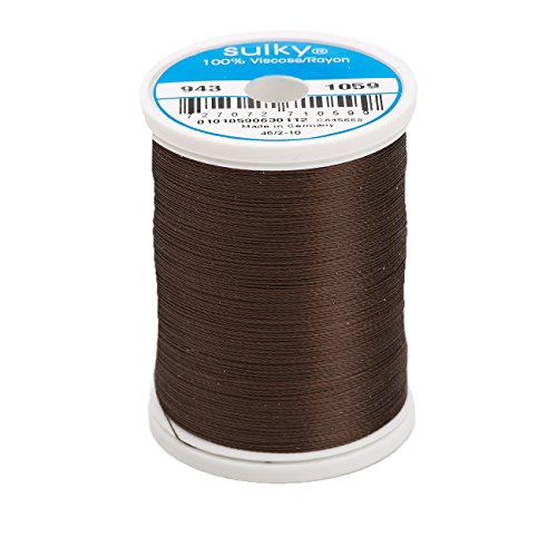 Hilo Rayon Sulky 850 yd Marrón Oscuro miniatura 1
